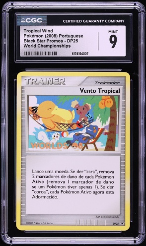 2008 Pokemon Portuguese Promo World Championships Tropical Wind #DP25 CGC 9 MINT
