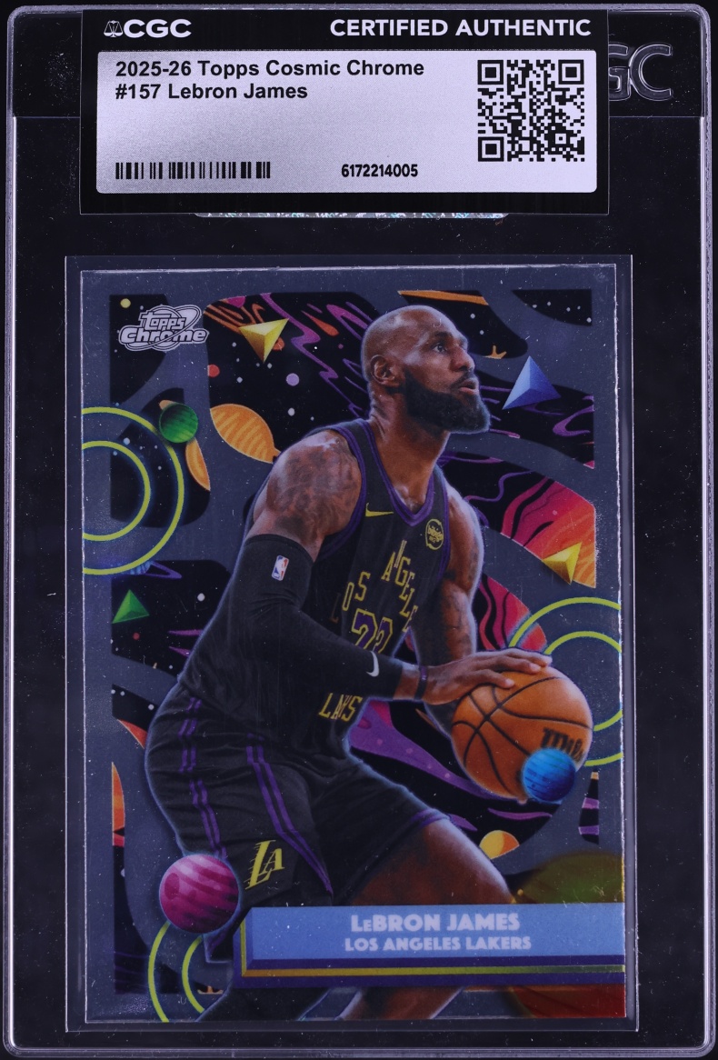 2025 Topps Chrome Cosmic LeBron James #157 CGC AUTH