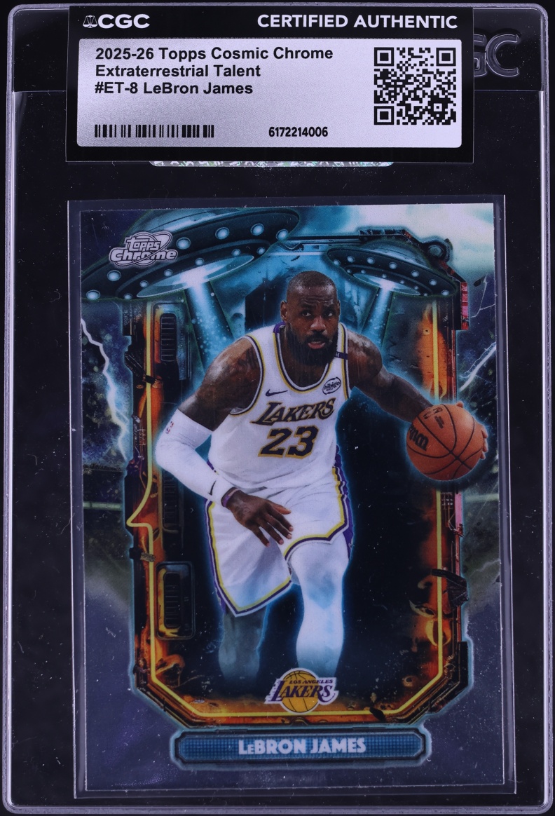 2025 Topps Chrome Cosmic Extraterrestrial Talent LeBron James #ET-8 CGC AUTH