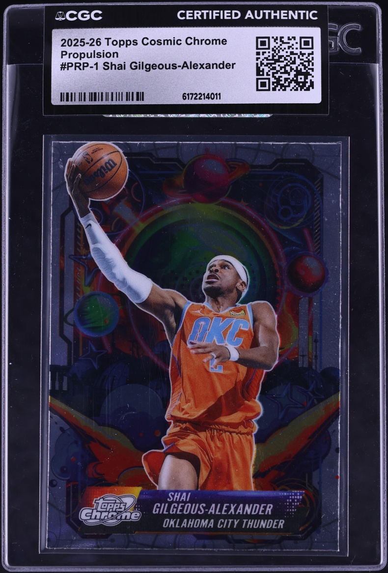 2025 Topps Chrome Cosmic Propulsion Shai Gilgeous-Alexander #PRP-1 CGC AUTH