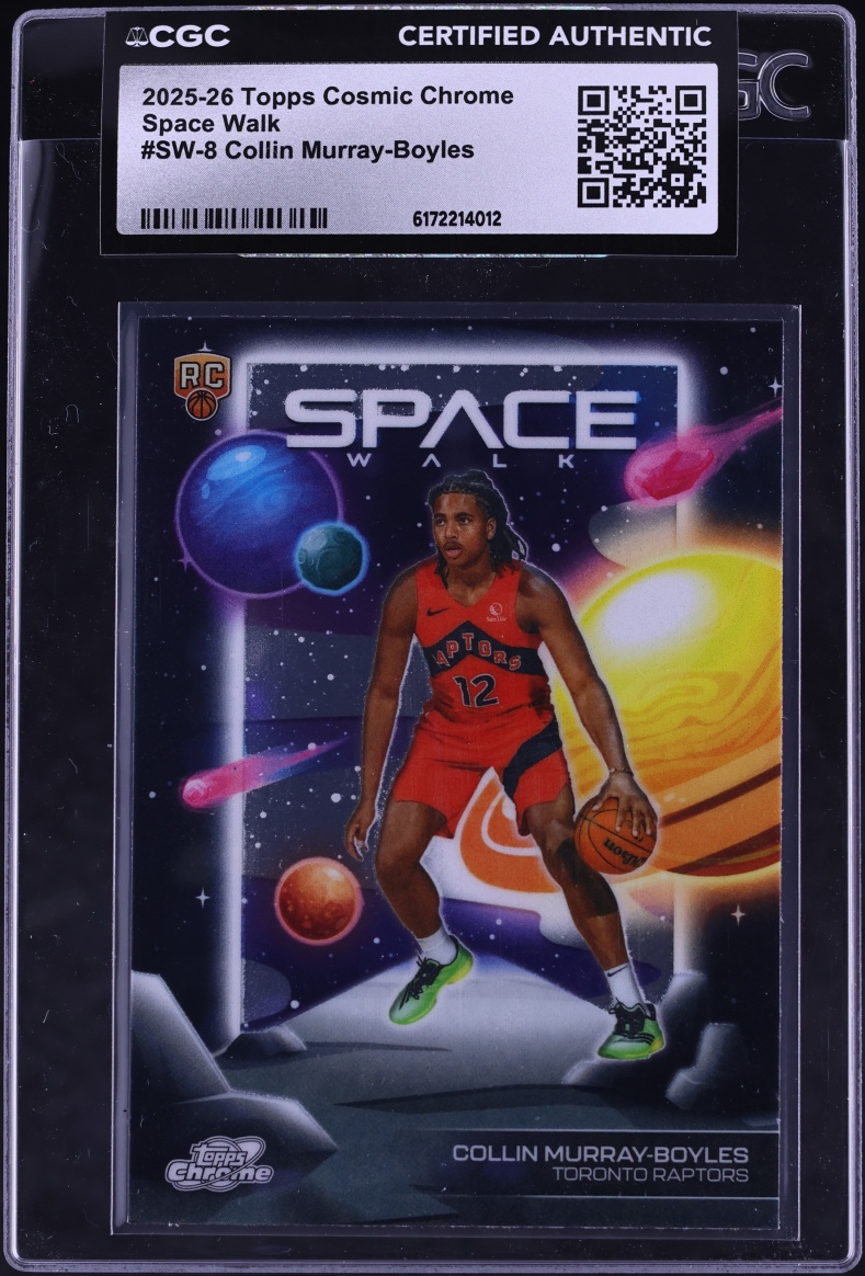 2025 Topps Chrome Cosmic Space Walk Collin Murray-Boyles ROOKIE #SW-8 CGC AUTH