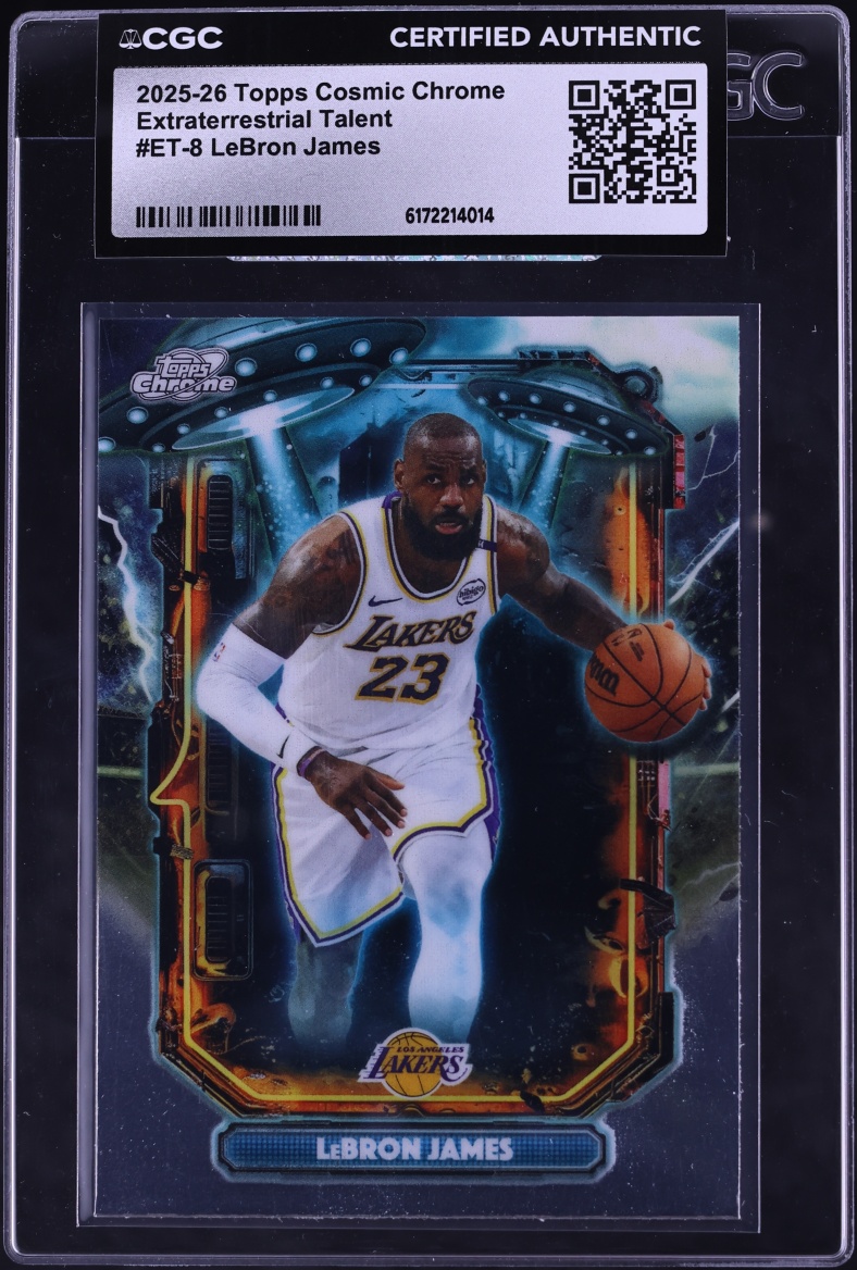 2025 Topps Chrome Cosmic Extraterrestrial Talent LeBron James #ET-8 CGC AUTH
