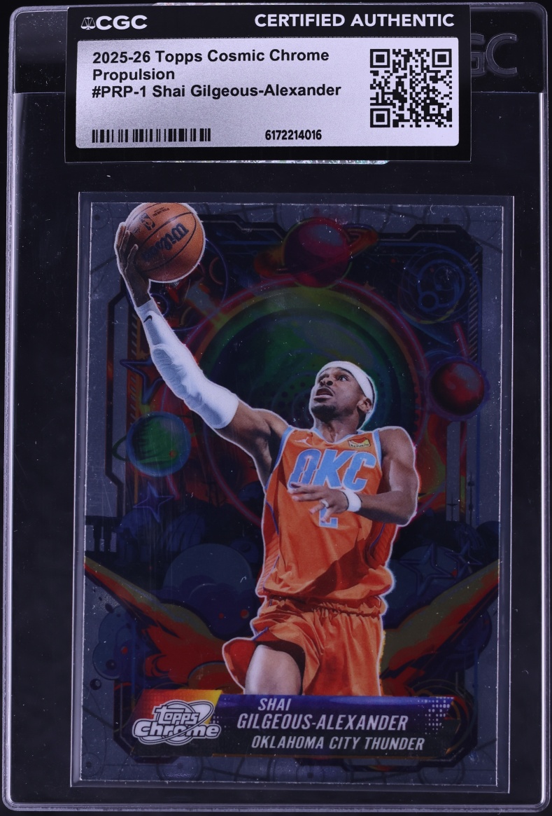 2025 Topps Chrome Cosmic Propulsion Shai Gilgeous-Alexander #PRP-1 CGC AUTH