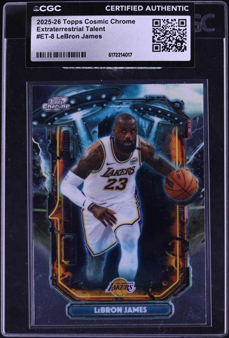 2025 Topps Chrome Cosmic Extraterrestrial Talent LeBron James #ET-8 CGC AUTH
