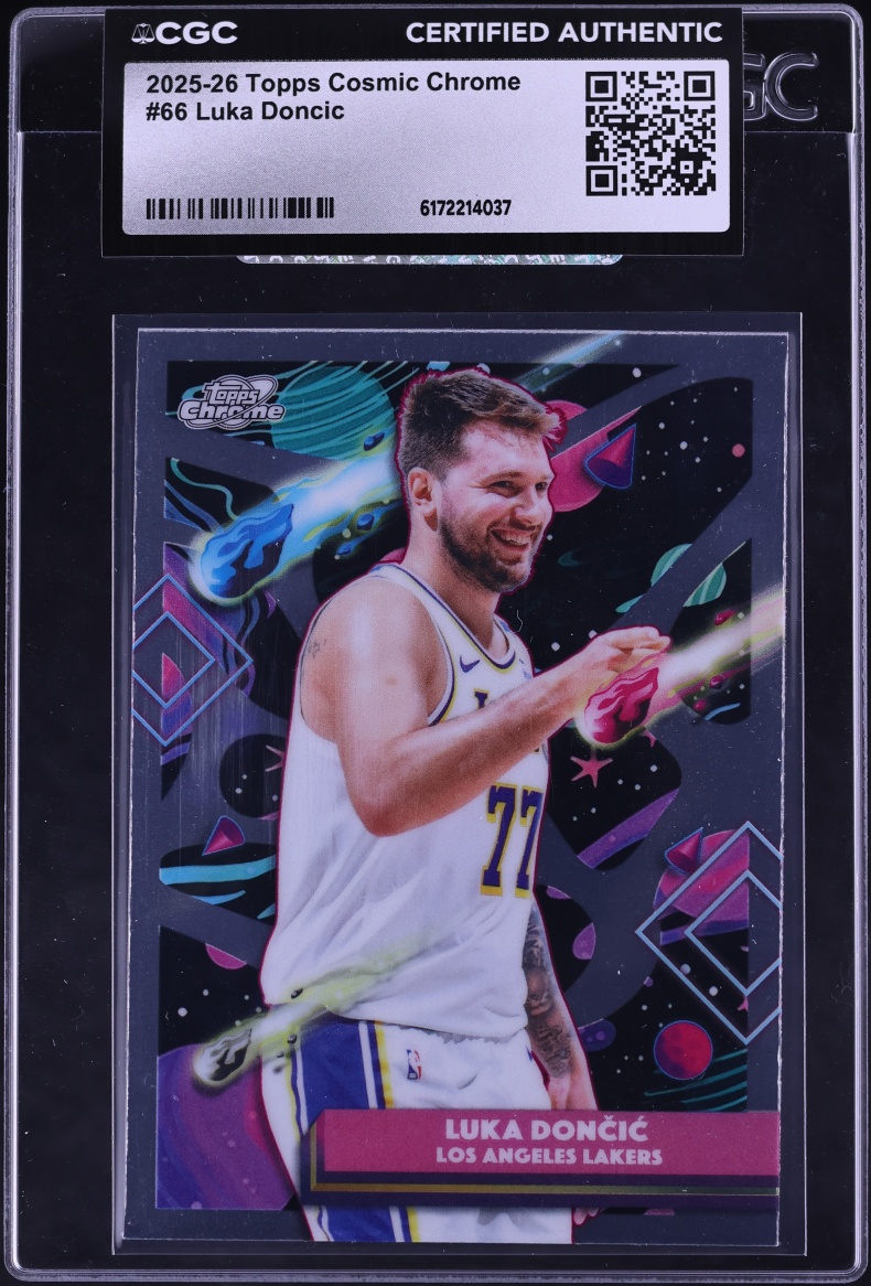 2025 Topps Chrome Cosmic Luka Doncic #66 CGC AUTH
