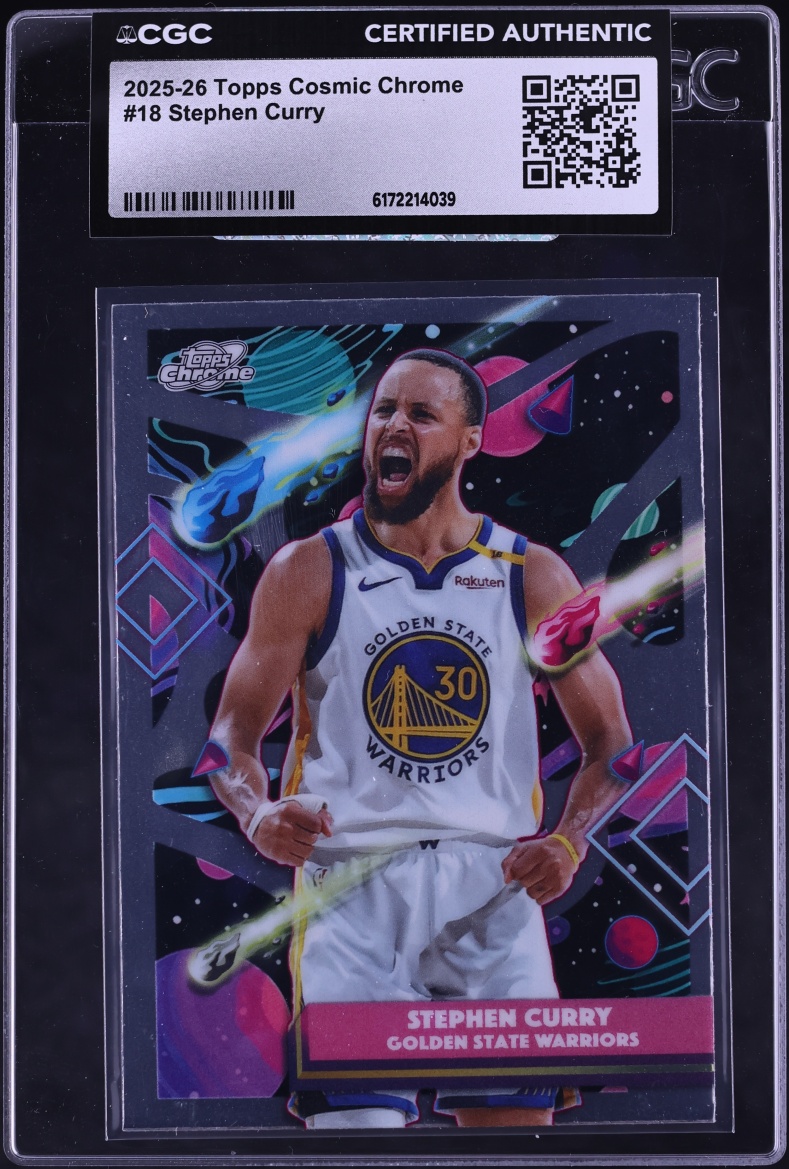2025 Topps Chrome Cosmic Stephen Curry #18 CGC AUTH