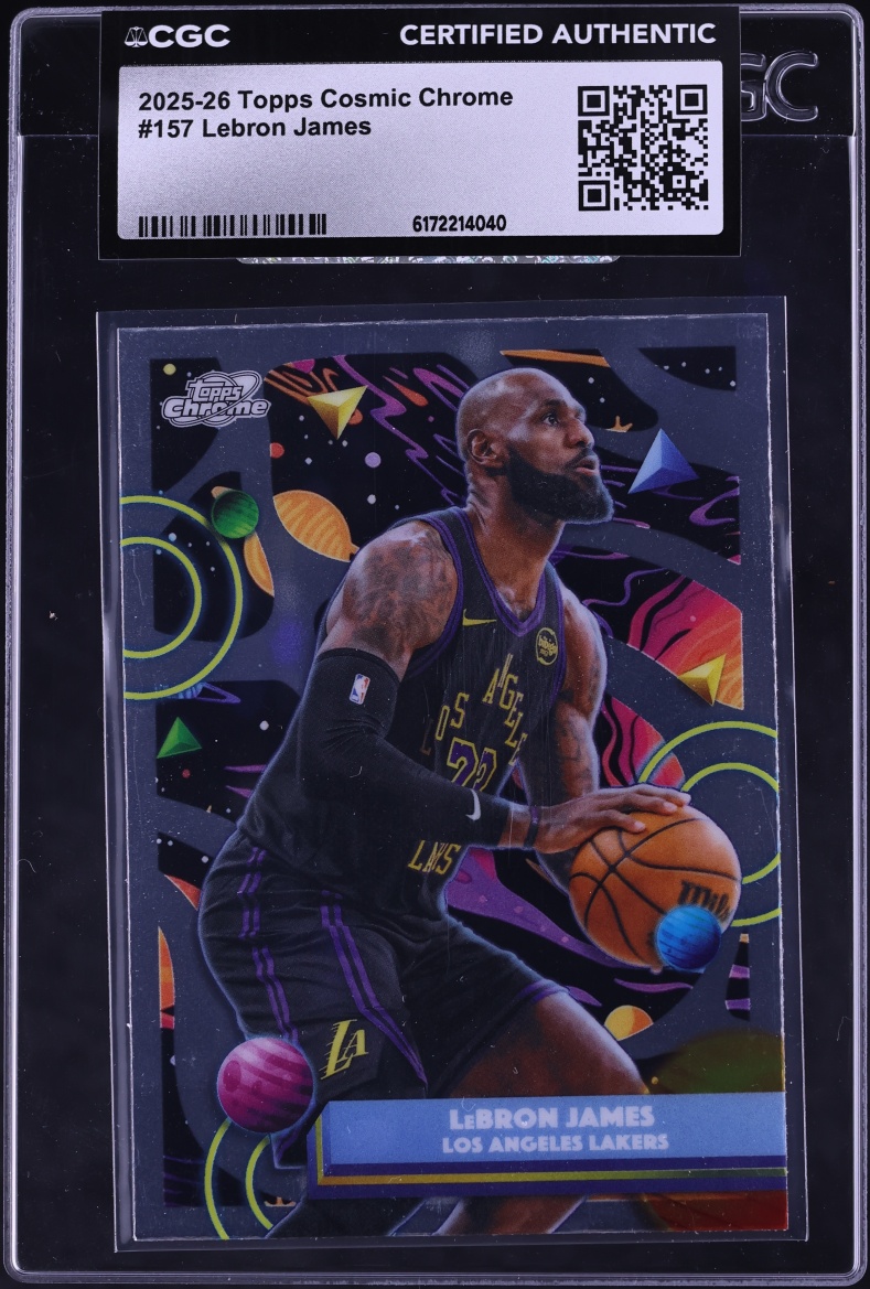 2025 Topps Chrome Cosmic LeBron James #157 CGC AUTH