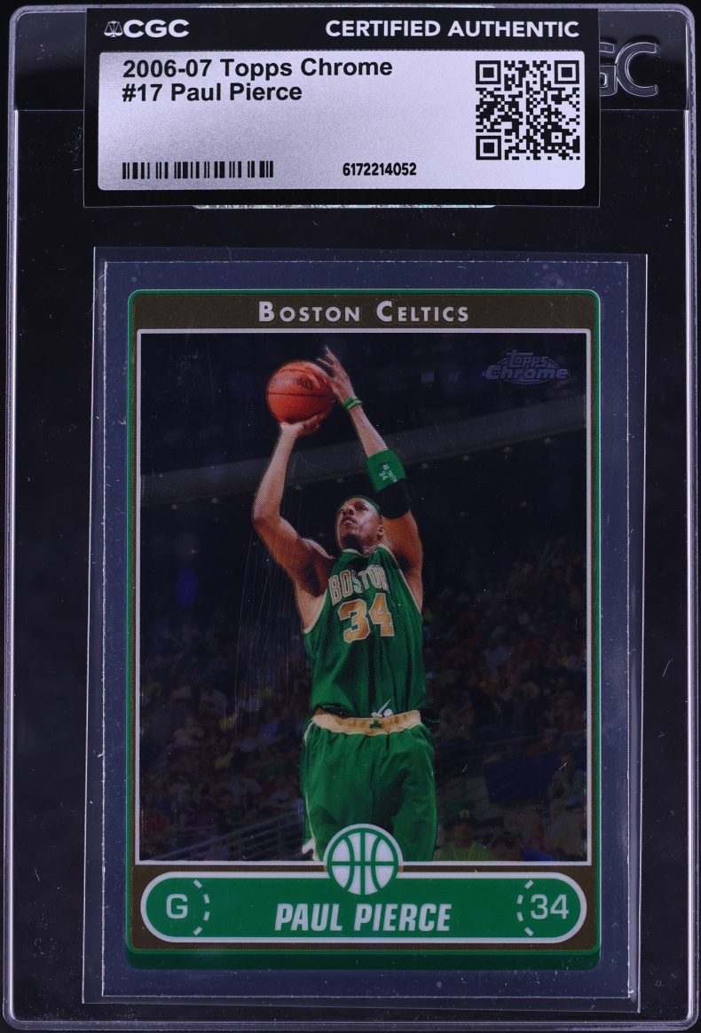 2006 Topps Chrome Paul Pierce #17 CGC AUTH