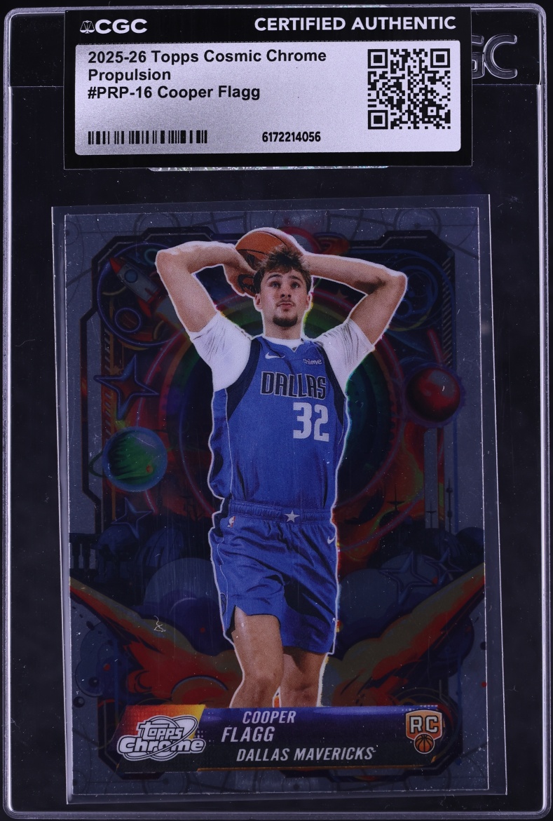 2025 Topps Chrome Cosmic Propulsion Cooper Flagg ROOKIE #PRP-16 CGC AUTH