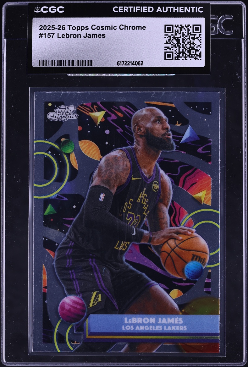 2025 Topps Chrome Cosmic LeBron James #157 CGC AUTH