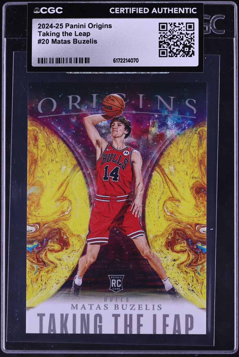2024 Panini Origins Taking The Leap Matas Buzelis ROOKIE #20 CGC AUTH
