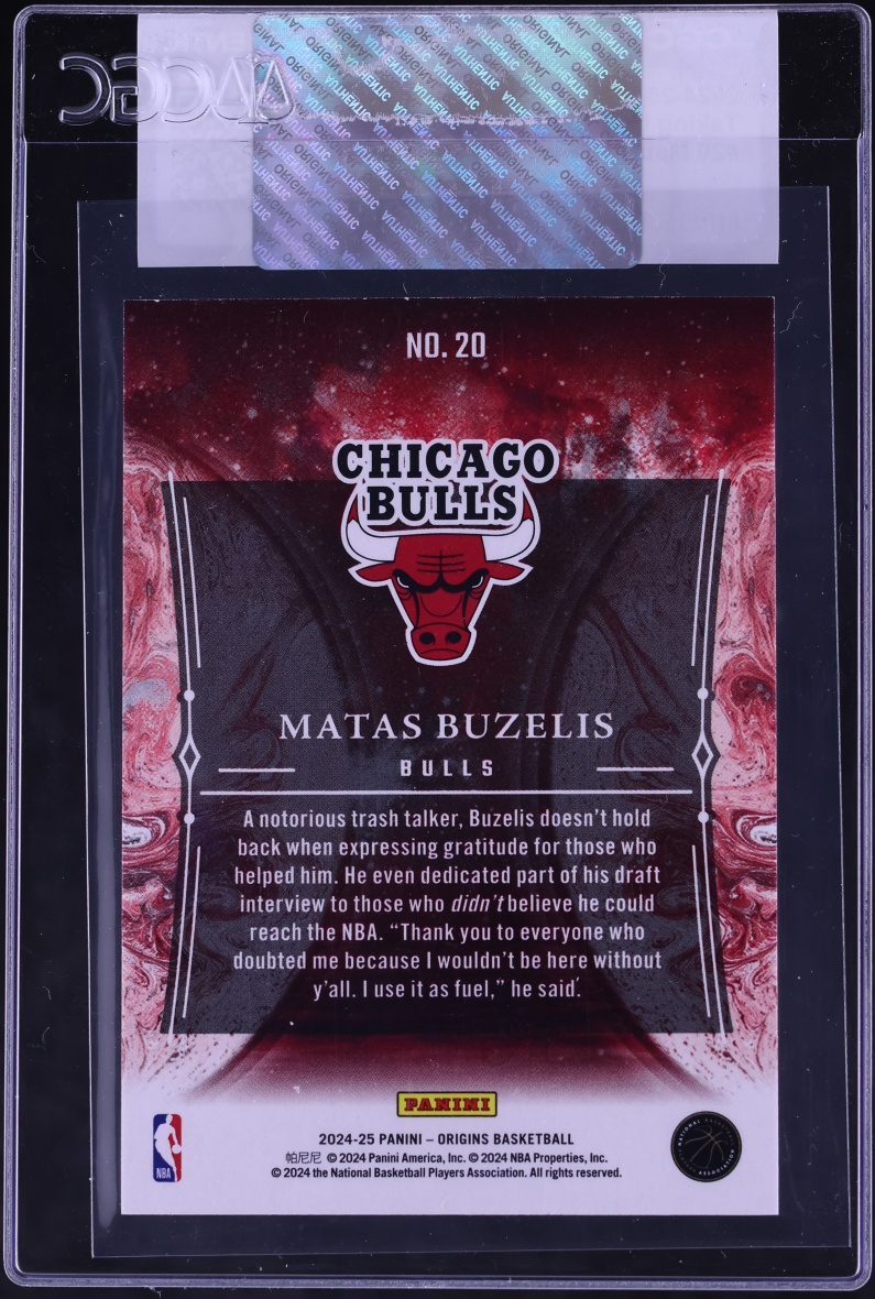 2024 Panini Origins Taking The Leap Matas Buzelis ROOKIE #20 CGC AUTH