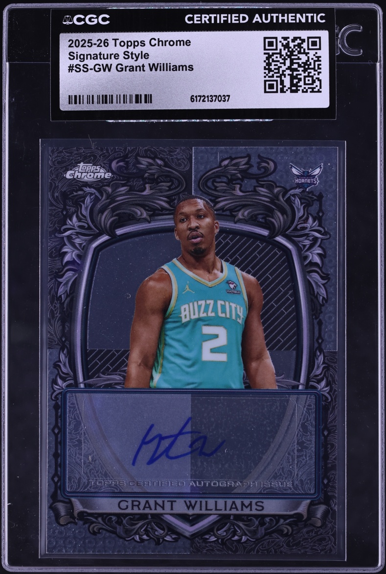 2025 Topps Chrome Style Grant Williams AUTO #SS-GW CGC AUTH