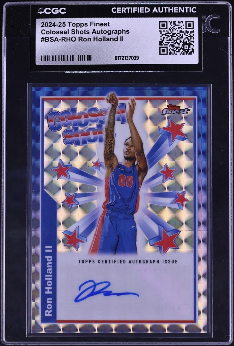 2024 Finest Colossal Shots Ron Holland II ROOKIE AUTO #BSA-RHO CGC AUTH