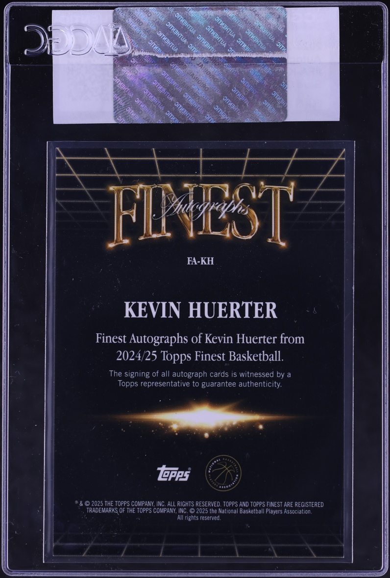 2024 Finest Blue Geometric Refractor Kevin Huerter AUTO /99 #FA-KH CGC AUTH