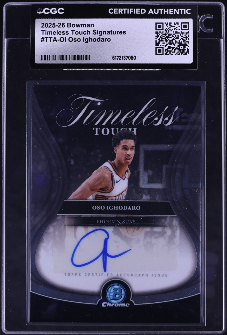 2025 Bowman Chrome Timeless Touch Oso Ighodaro AUTO #TTA-OI CGC AUTH