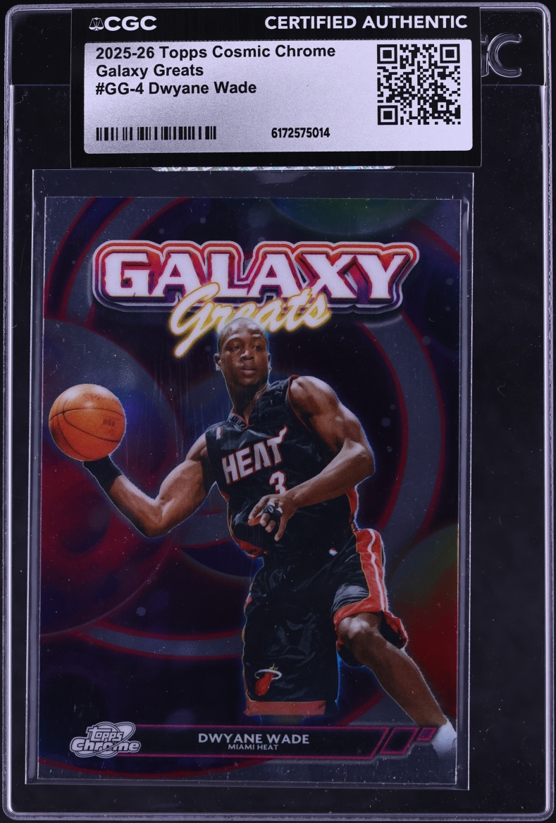 2025 Topps Chrome Cosmic Galaxy Greats Dwyane Wade #GG-4 CGC AUTH