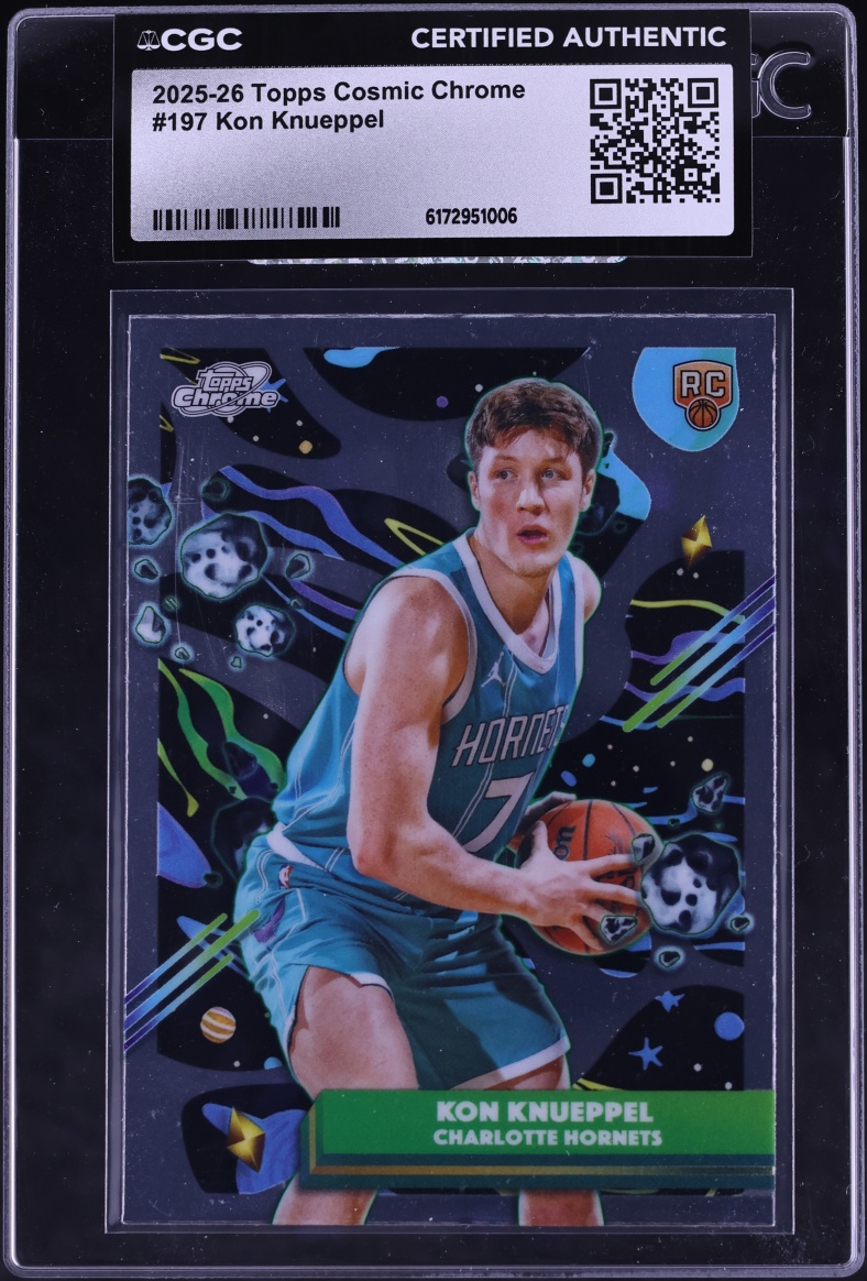 2025 Topps Cosmic Chrome Kon Knueppel ROOKIE #197 CGC AUTH