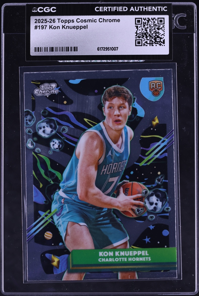 2025 Topps Cosmic Chrome Kon Knueppel ROOKIE #197 CGC AUTH