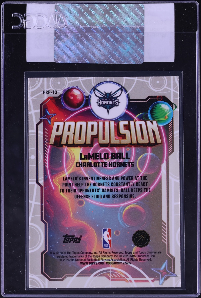 2025 Topps Cosmic Chrome Propulsion LaMelo Ball #PRP-13 CGC AUTH