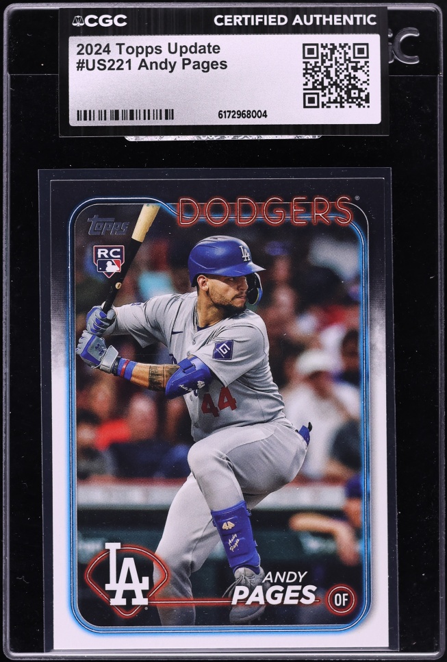 2024 Topps Update Andy Pages ROOKIE #US221 CGC AUTH