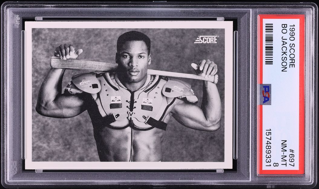1990 Score Bo Jackson #697 PSA 8 NM-MT