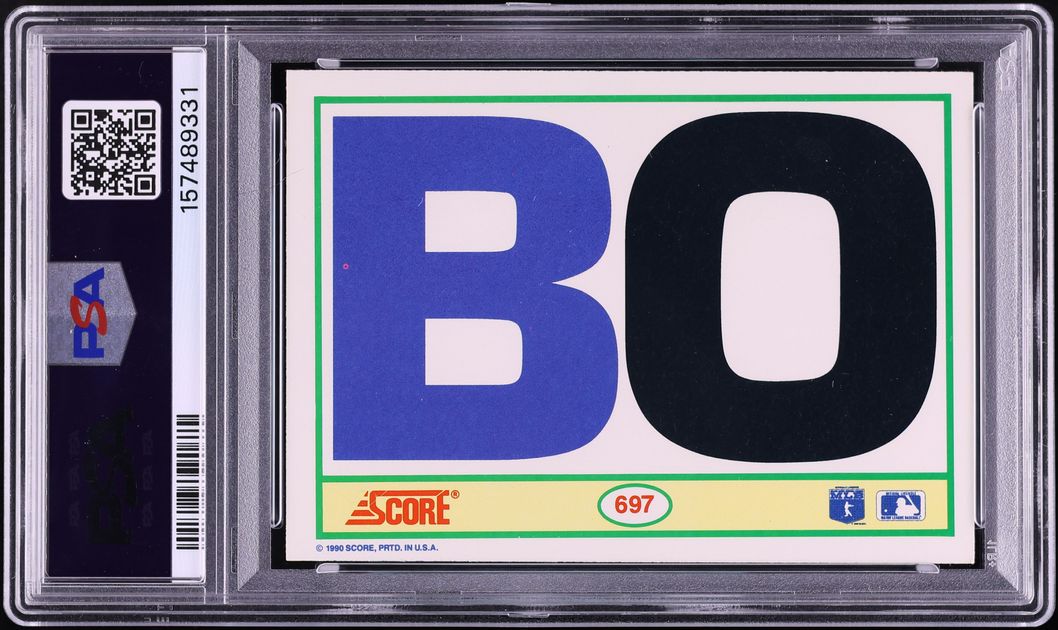 1990 Score Bo Jackson #697 PSA 8 NM-MT