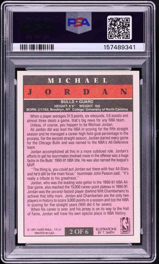 1991 Fleer Pro-Visions Michael Jordan #2 PSA 9 MINT