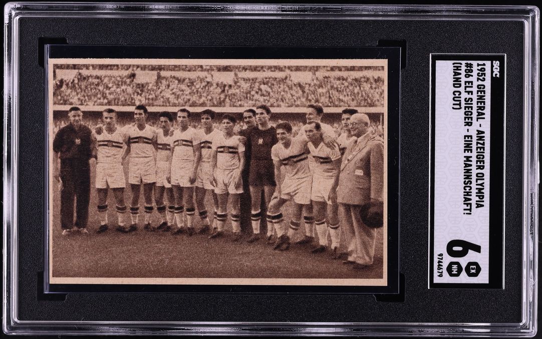 1952 General Anzeiger Olympia Ferenc Puskas Kocsis ROOKIE #86 SGC 6 EXMT