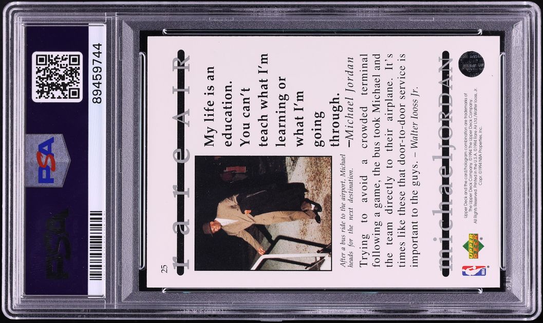1994 Upper Deck MJ Rare Air Michael Jordan #25 PSA 9 MINT