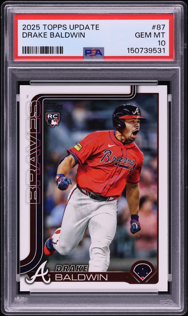 2025 Topps Update Drake Baldwin ROOKIE #87 PSA 10 GEM MINT