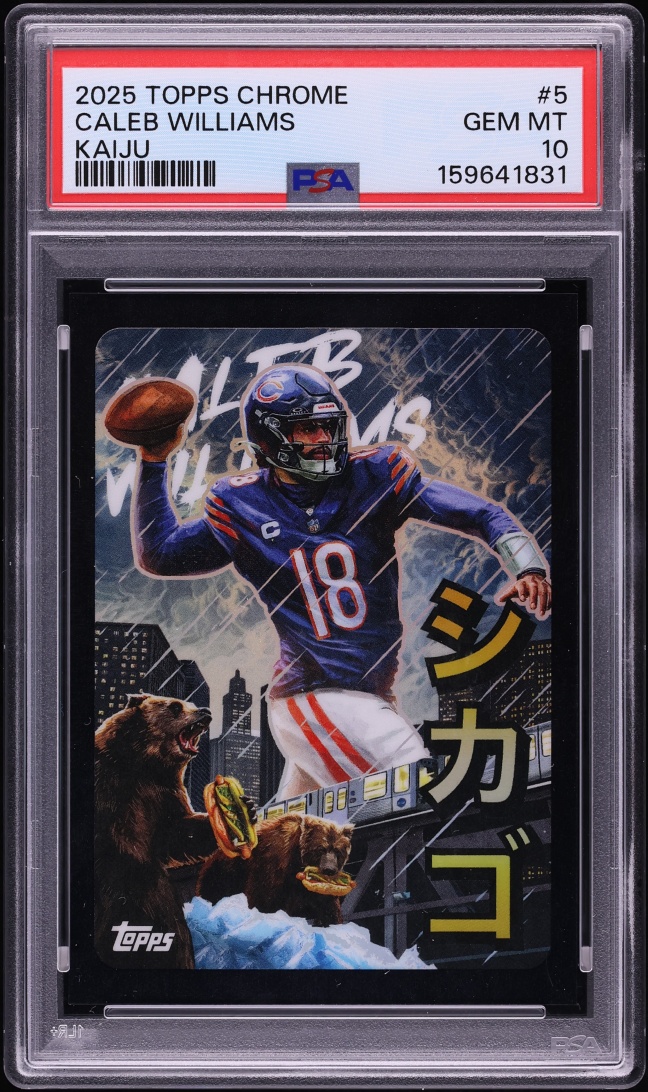 2025 Topps Chrome Kaiju Caleb Williams #5 PSA 10 GEM MINT