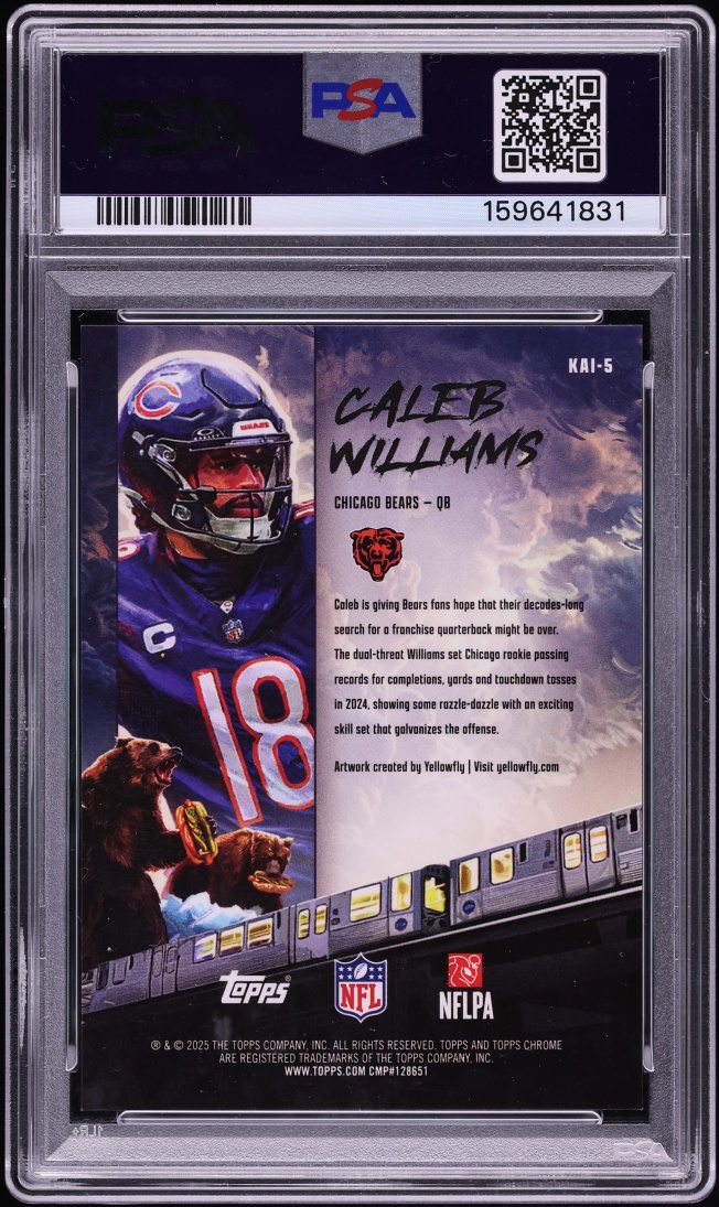 2025 Topps Chrome Kaiju Caleb Williams #5 PSA 10 GEM MINT