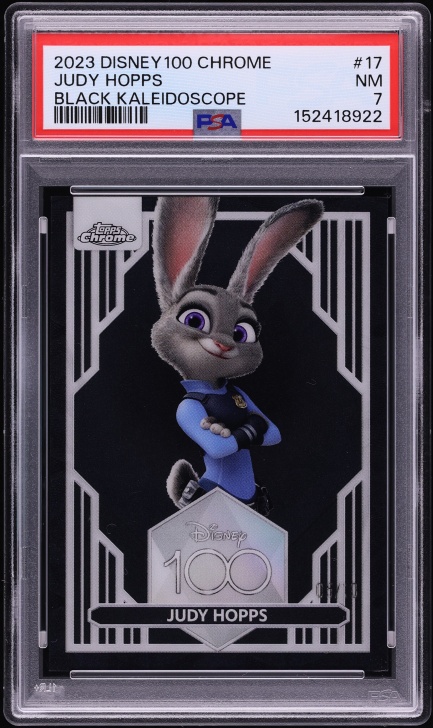 2024 Topps Chrome Disney Green Refractor Judy Hopps /99 #166 PSA