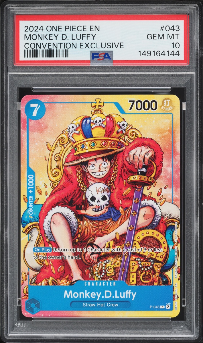 2024 One Piece Promo Convention Exclusive Monkey D. Luffy #P-043 PSA 10 GEM MINT