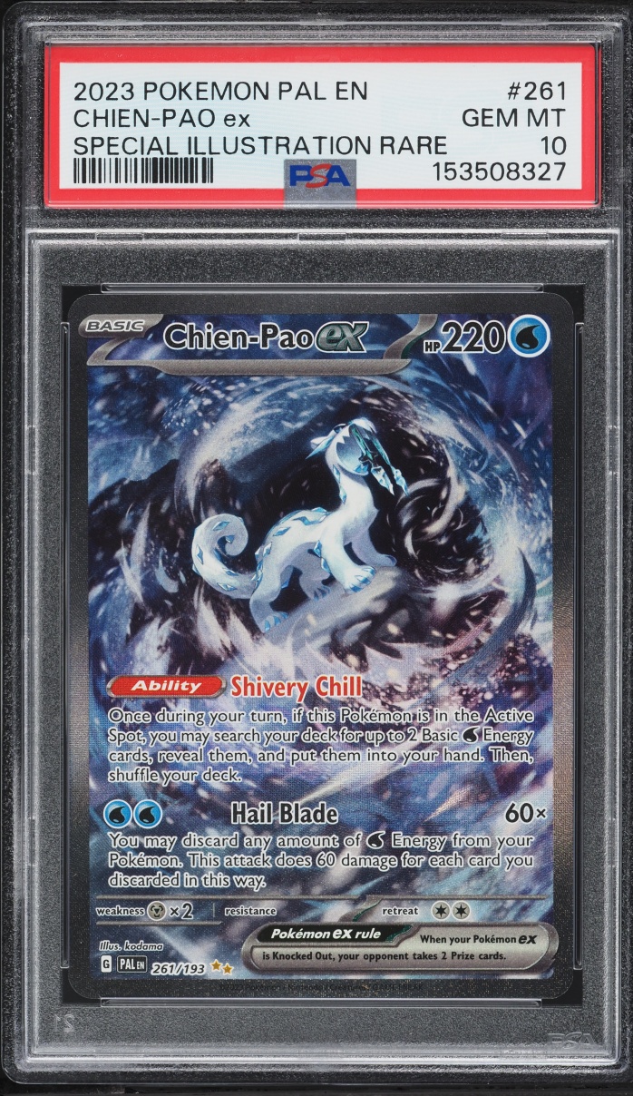2023 Pokemon Scarlet & Violet Paldea Evolved SIR Chien-Pao ex #261 PSA 10 GEM MINT