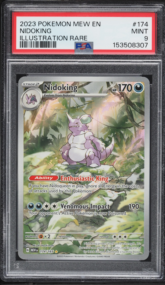 2023 Pokemon Scarlet & Violet 151 IR Nidoking #174 PSA 9 MINT