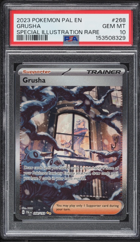 2023 Pokemon Scarlet & Violet Paldea Evolved SIR Grusha #268 PSA 10 GEM MINT