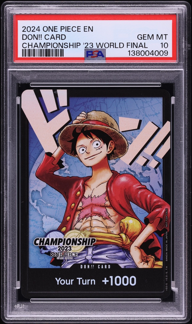 2024 One Piece Promo Championship '23 World Final Don!! Card PSA 10 GEM MINT