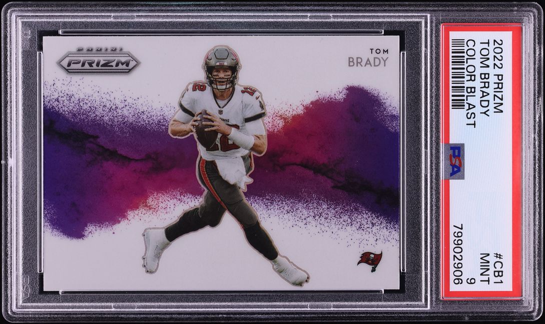 2022 Panini Prizm Color Blast Tom Brady #CB-1 PSA 9 MINT