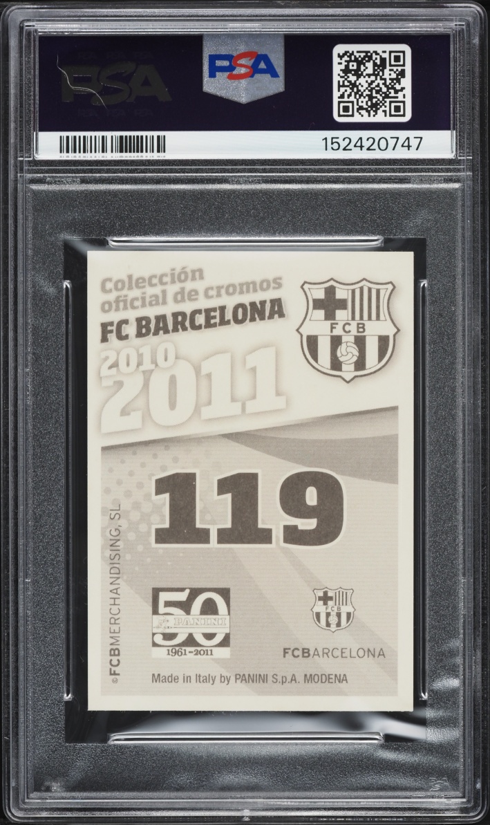 2010 Panini FC Barcelona Lionel Messi #119 PSA 10 GEM MINT