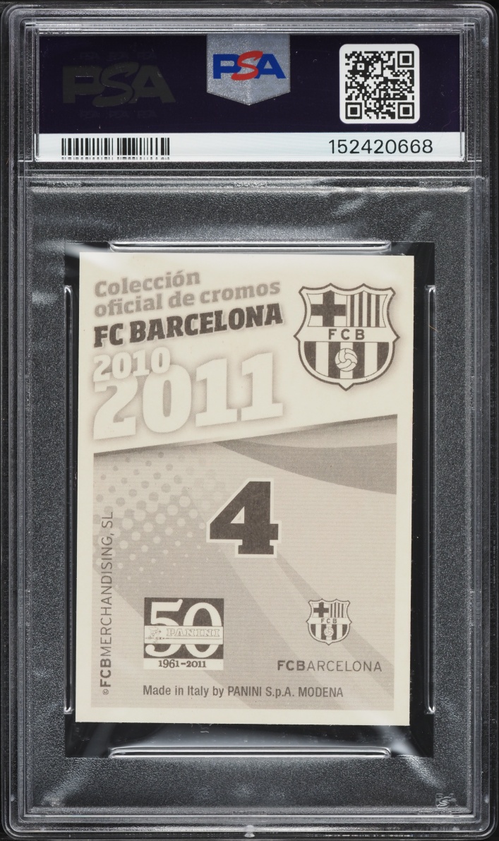 2010 Panini FC Barcelona Lionel Messi #4 PSA 10 GEM MINT