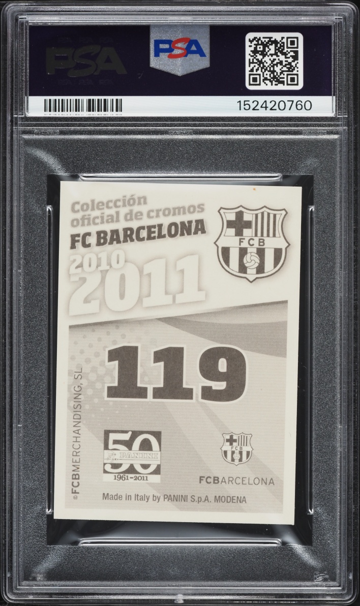 2010 Panini FC Barcelona Lionel Messi #119 PSA 10 GEM MINT