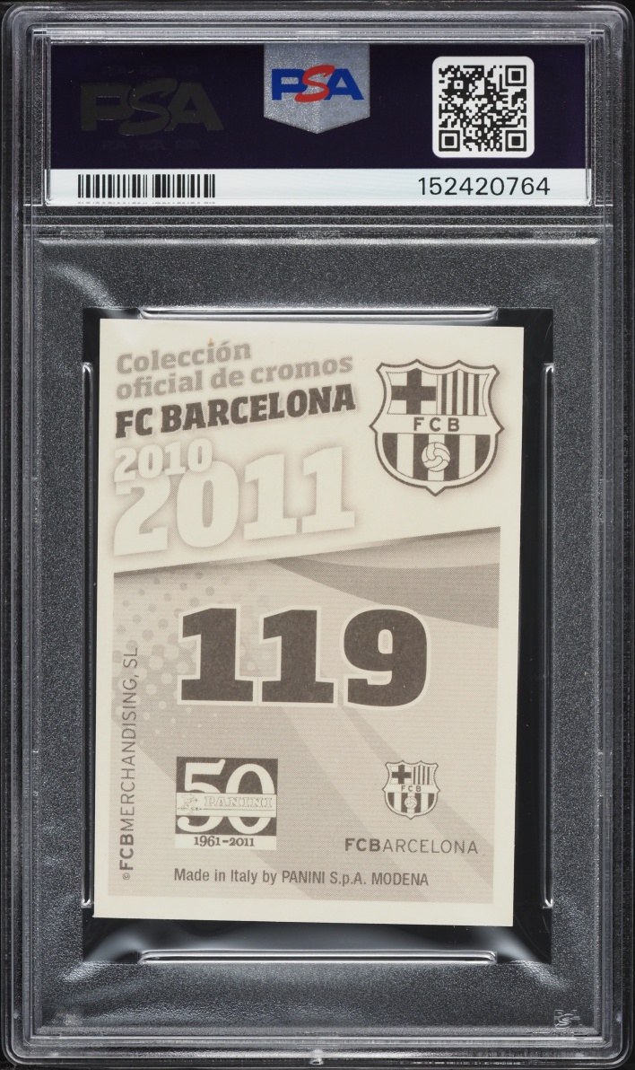 2010 Panini FC Barcelona Lionel Messi #119 PSA 10 GEM MINT