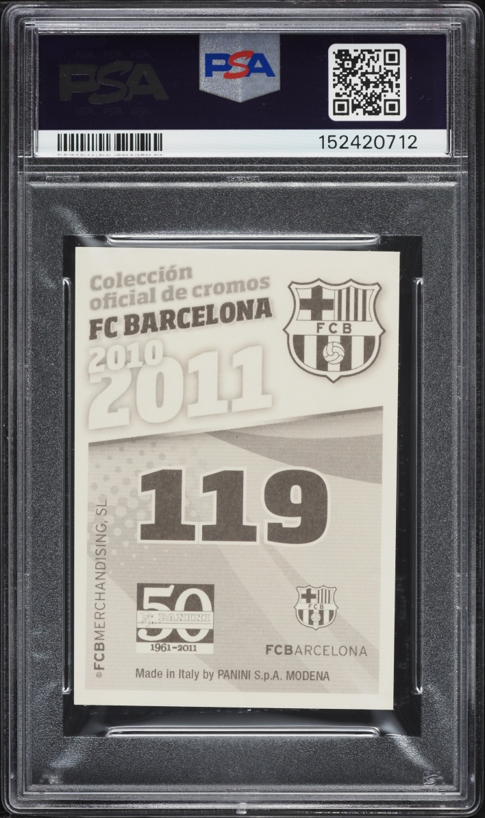 2010 Panini FC Barcelona Lionel Messi #119 PSA 10 GEM MINT