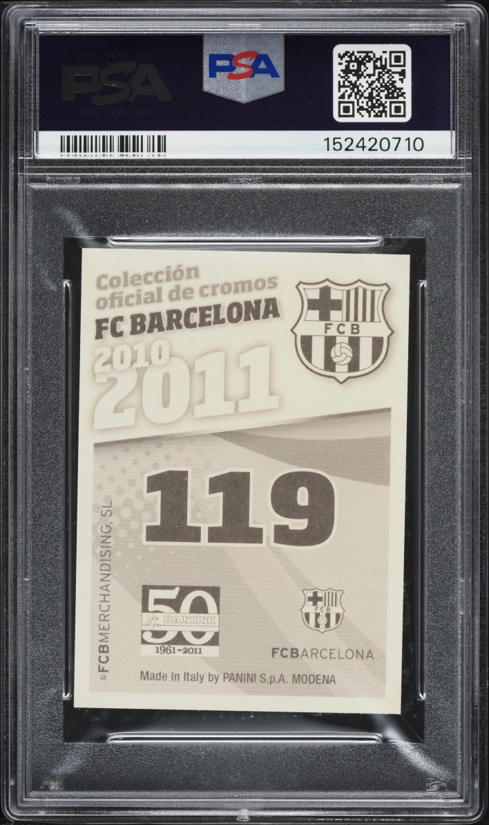 2010 Panini FC Barcelona Lionel Messi #119 PSA 10 GEM MINT
