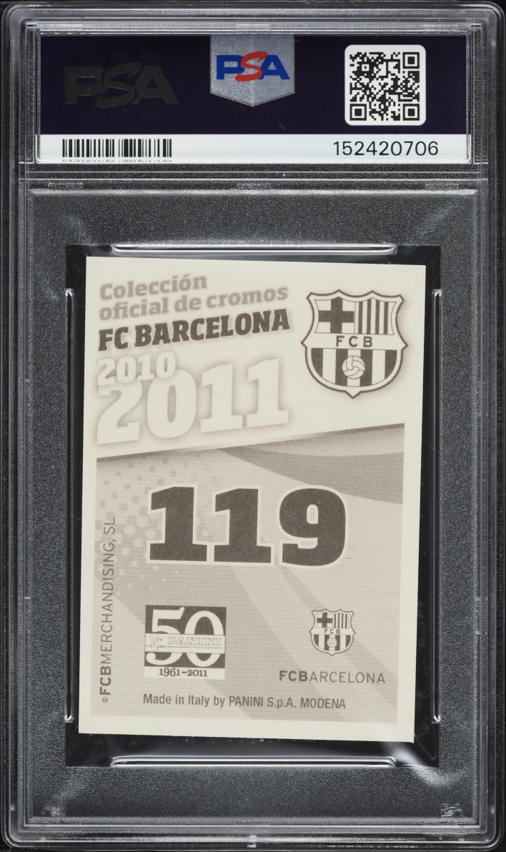 2010 Panini FC Barcelona Lionel Messi #119 PSA 9 MINT