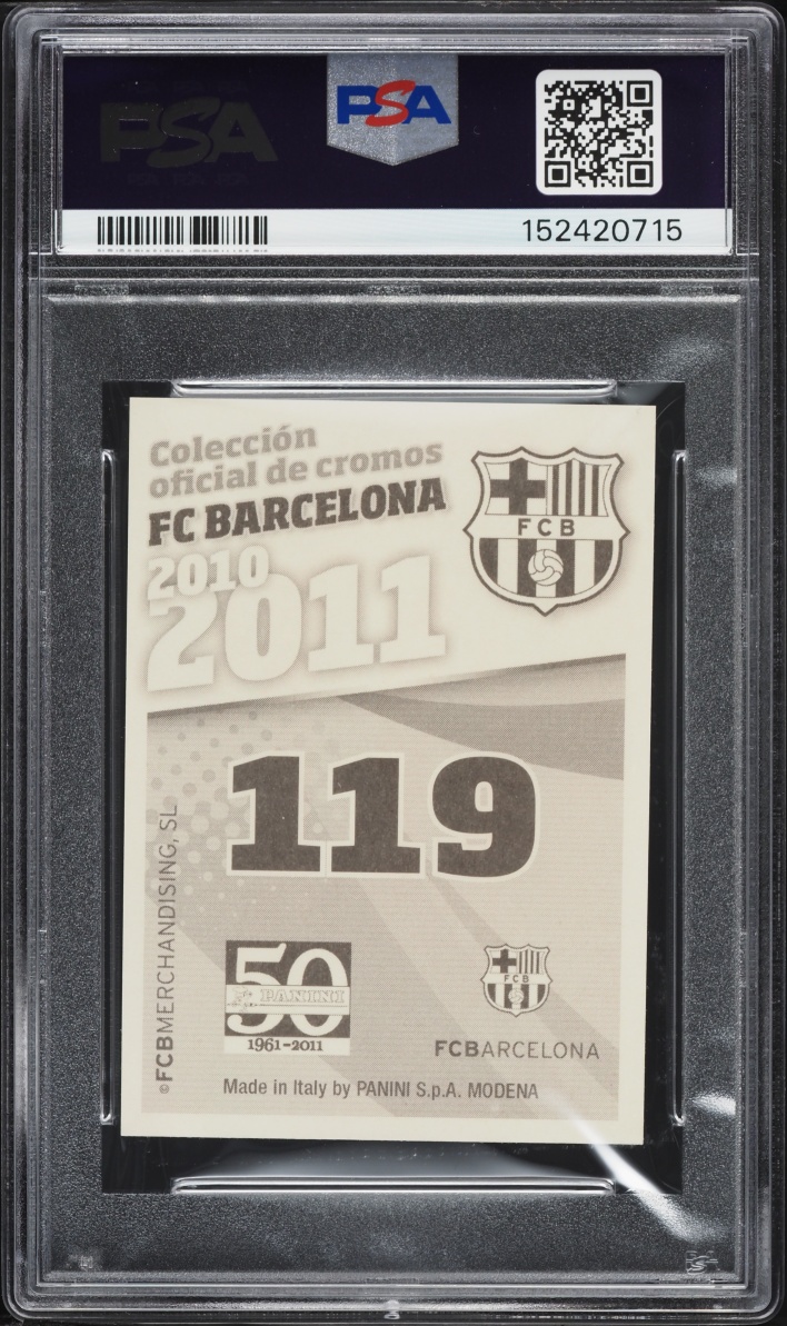 2010 Panini FC Barcelona Lionel Messi #119 PSA 10 GEM MINT