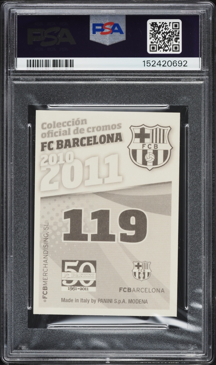 2010 Panini FC Barcelona Lionel Messi #119 PSA 10 GEM MINT