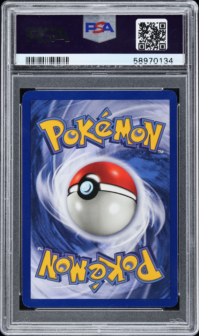 1999 Pokemon Fossil 1st Edition Holo Lapras #10 PSA 8 NM-MT